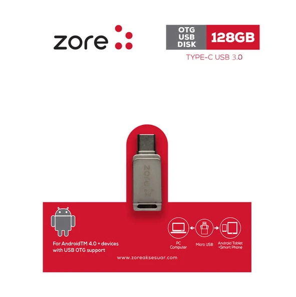 Zore 3.0 Type-C Metal OTG 128 GB - 2