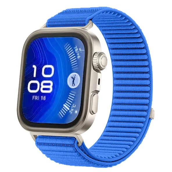Zore Huawei ile uyumlu Watch Fit 4 KRD-144 Hasır Kordon - 1