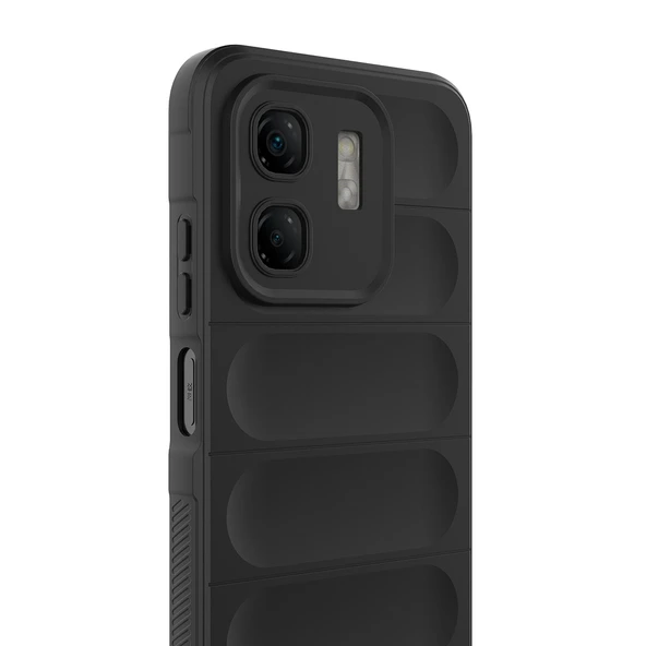 Zore İnfinix ile uyumlu Smart 9 Kılıf Esnek TPU Oyuklu Arka Yüzey Tasarımlı Etnik Silikon Kapak - 9