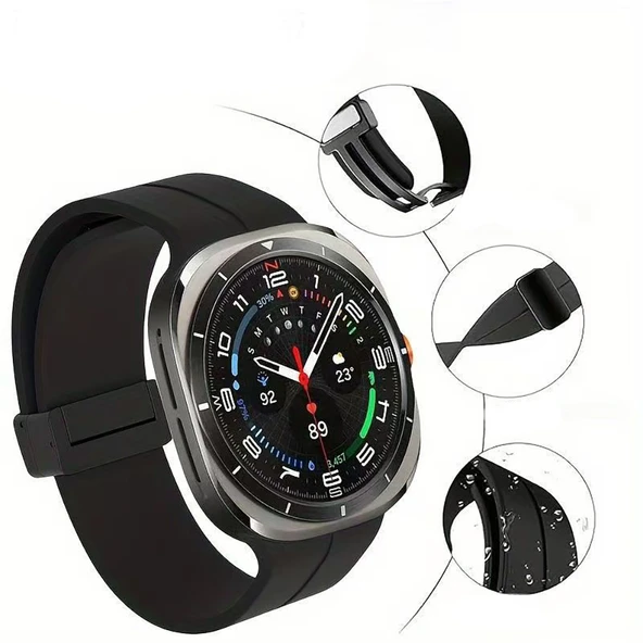 Galaxy Watch 8 44mm KRD-84 22mm Silikon Kordon - Resim 3
