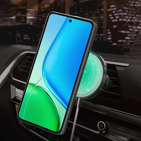 Zore Vivo ile uyumlu Y29 4G Kılıf Magnetik Standlı Kamera Korumalı Sürgülü Vega Kapak - 4