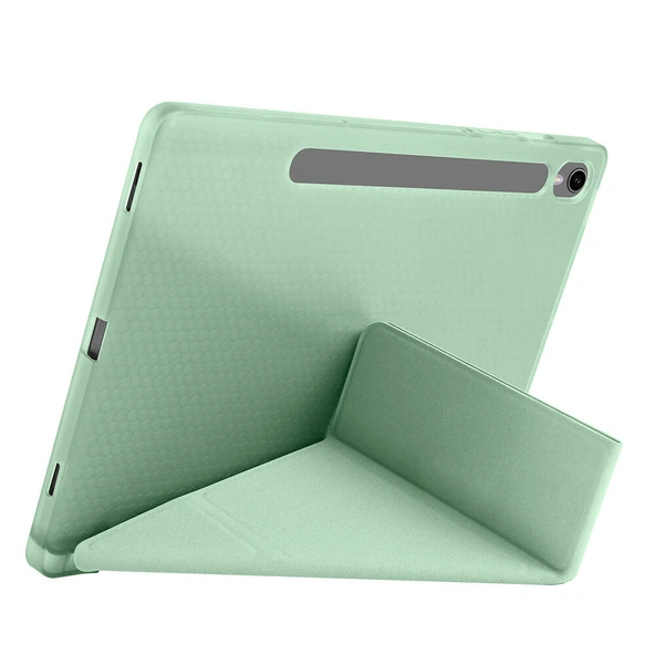 Zore Galaxy ile uyumlu Tab S10 Lite Kılıf Tri Folding Kalem Bölmeli Standlı Kılıf - 10
