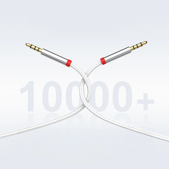 Zore AU-708 Örgü Tasarımlı Aux Audio Kablo 3.5mm 3m - Resim 2