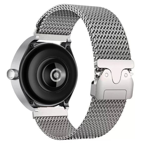 Xiaomi Mi Watch Color Zore KRD-100 22mm Titanyum Hasır Kordon - 4