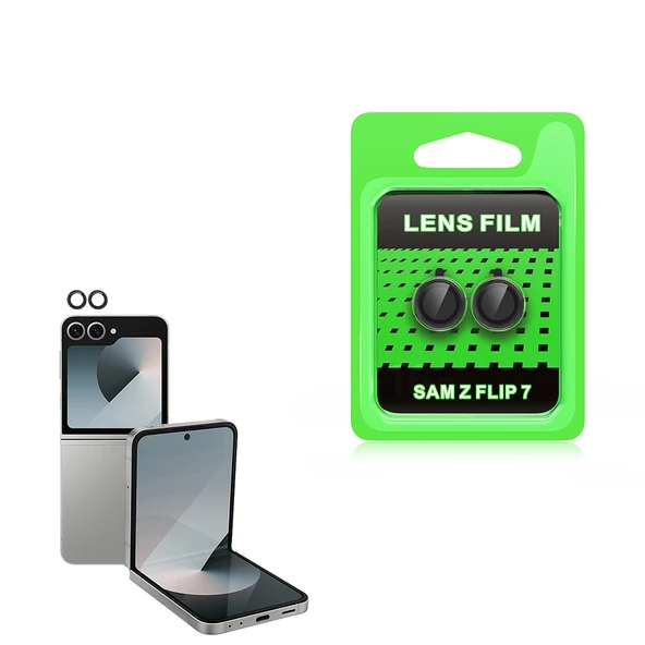 Zore Galaxy ile uyumlu Z Flip 7 CL-07 Kamera Lens Koruyucu