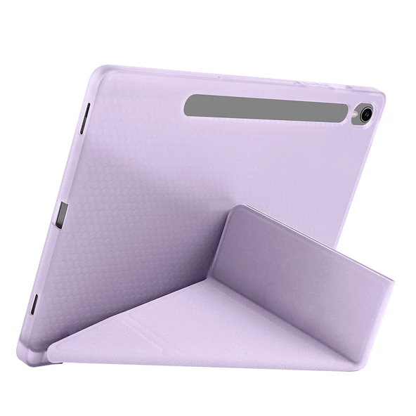 Zore Galaxy ile uyumlu Tab S10 Lite Kılıf Tri Folding Kalem Bölmeli Standlı Kılıf - 5