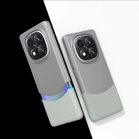 Zore Xiaomi ile uyumlu Redmi Note 14 Pro Plus Kılıf Mıknatıslı Duble Kapak - 6