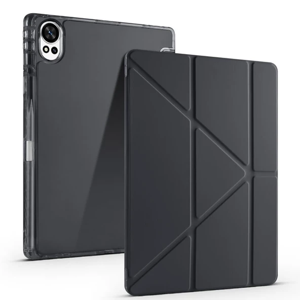 Zore Huawei ile uyumlu Matepad 12X Kılıf Tri Folding Kalem Bölmeli Standlı Kılıf - Resim 7