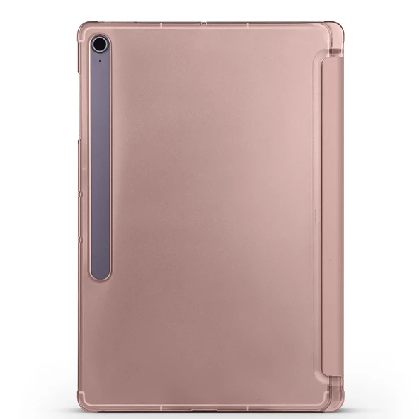 Zore Galaxy ile uyumlu Tab S10 FE Plus Smart Cover Kalem Bölmeli Standlı 1-1 Kılıf - Resim 3