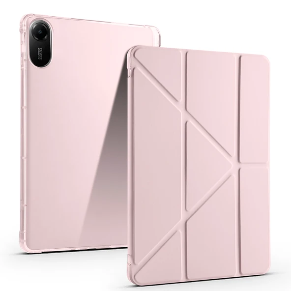 Zore Xiaomi ile uyumlu Redmi Pad 2 Kılıf Tri Folding Kalem Bölmeli Standlı Kılıf ürün görseli 1