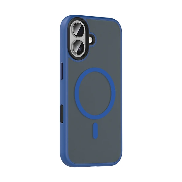 Zore Apple ile uyumlu iPhone 17 Kılıf Mat Arka Yüzey Wireless Şarj Özellikli Flet M-safe Kapak - Resim 6