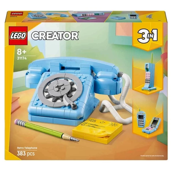 CEYLAN ADAM  LEGO Creator 3'ü 1 Arada Retro Telefon 31174 - 5