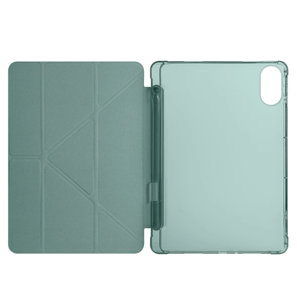 Zore Xiaomi ile uyumlu Redmi Pad 2 Kılıf Tri Folding Kalem Bölmeli Standlı Kılıf - Resim 3