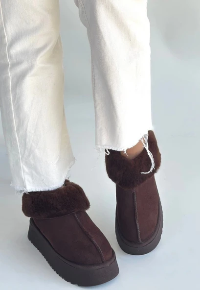 BİÇOMİ Edali Kahverengi Süet Bot - Resim 3