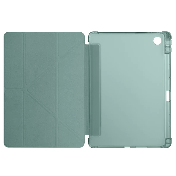 Zore Lenovo ile uyumlu Tab TB-311FU Kılıf Tri Folding Kalem Bölmeli Standlı Kılıf - 11
