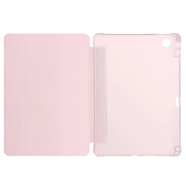 Zore Lenovo ile uyumlu Tab TB-311FU Kılıf Tri Folding Kalem Bölmeli Standlı Kılıf - 9