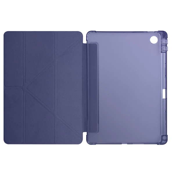 Zore Lenovo ile uyumlu Tab TB-311FU Kılıf Tri Folding Kalem Bölmeli Standlı Kılıf - 8