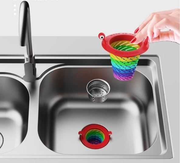 CEYLAN ADAM  Renkli 6 Kademeli Lavabo Süzgeci ürün görseli