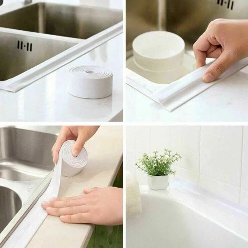 CEYLAN ADAM  BEYAZ Su Sızdırmaz Lavabo Kenar Bandı (3.2m) - Resim 3