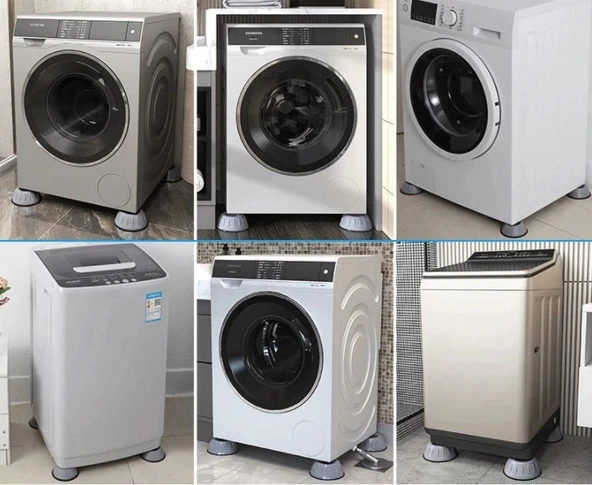 CEYLAN ADAM  Çamaşır Makinesi Titreşim Engelleyici Stoper GRİ 4 lü Set - 2