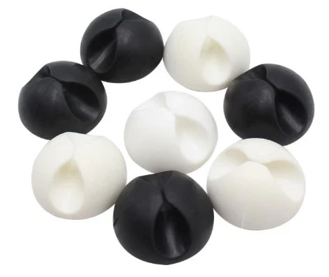 CEYLAN ADAM  Siyah Beyaz Kablo Sabitleme Klipsi 10 lu - Resim 4