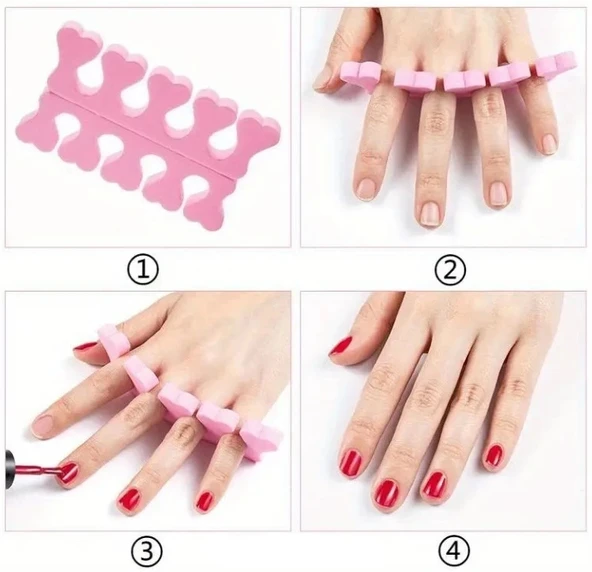 CEYLAN ADAM Parmak Ayırıcı Sünger Manikür Pedikür Aparatı 5 ADET - 3