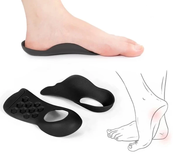 CEYLAN ADAM  Esnek Düz Taban Düzeltici Topuk Yastığı - Resim 4