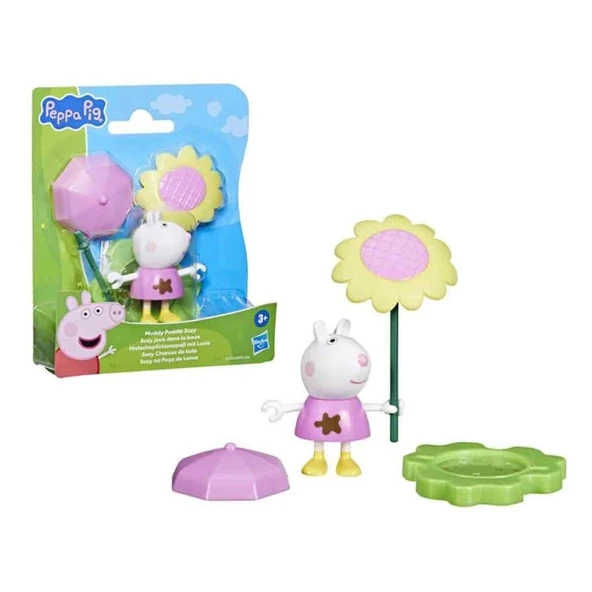 CEYLAN ADAM  G0495 Peppa Pig Muddy Puddle Arkadaşlar Tekli Figür +3 yaş - 1