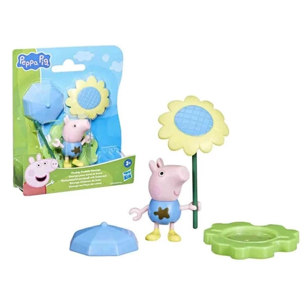 CEYLAN ADAM  G0495 Peppa Pig Muddy Puddle Arkadaşlar Tekli Figür +3 yaş - 2