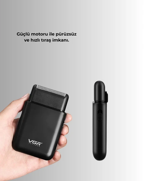 Ultra İnce Elektrikli Tıraş Makinesi | USB Şarjlı ve Su Geçirmez - Resim 3