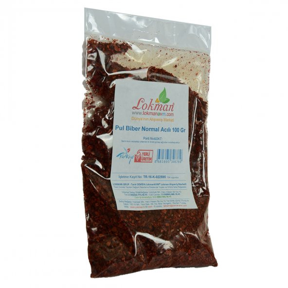 Pul Biber Normal Acılı 100 Gr Paket - 4