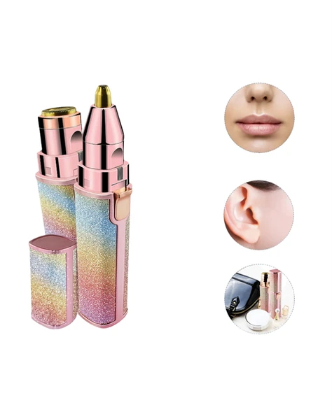 Mini USB Şarjlı Elektrikli Epilatör – Kaş ve Yüz Tüy Temizliği İçin 2'si 1 Arada - 3