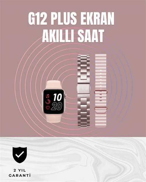 Titreşimli Bildirimli Akıllı Saat – Nabız, GPS, Spor Modları, Telefon Eşleştirme Özellikli - Resim 2