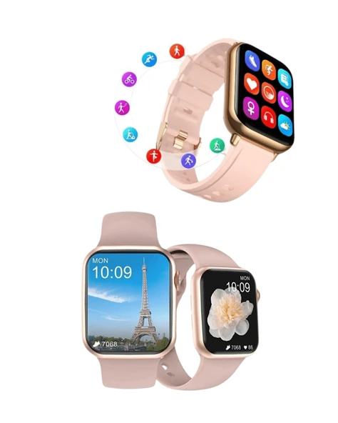 Titreşimli Bildirimli Akıllı Saat – Nabız, GPS, Spor Modları, Telefon Eşleştirme Özellikli - Resim 4