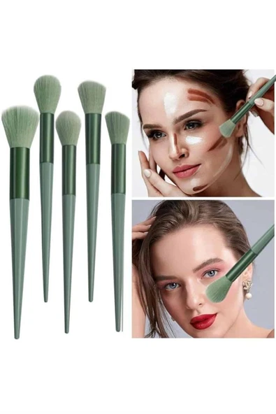 13 Parça Taşınabilir Kılıflı Profesyonel Makyaj Fırça Seti Pudra Allık Fondöten Fırçası - 2