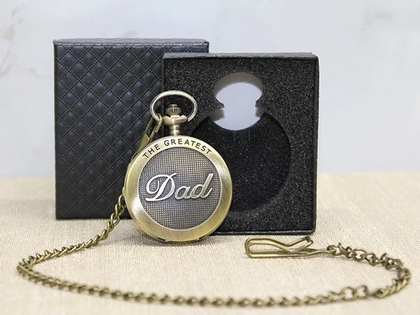 CEYLAN ADAM Özel Kutulu Antik Dad (baba) Köstekli Saat Alk4667