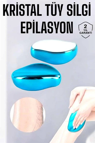 Epilasyon Aleti Bacaklar Kollar İçin Yıkanabilir Kristal Epilatör Tüy Silgi - Resim 2