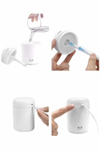 Sevgiliye Hediye Led Işıklı Hava Nemlendirici USB Şarjlı Sevgiliye Özel - 5