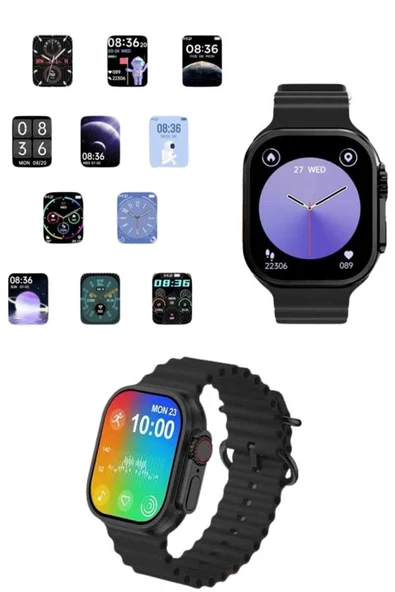 Akıllı Saat Sağlık Takibi Kalp Atışı Adımsayar Ultra Yeni Nesil nefes Egzersizi - 4