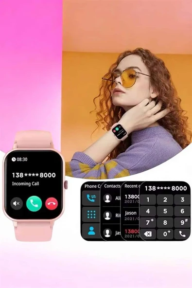 Akıllı Saat iOS ve Android ile Uyumlu Şık ve Çok Fonksiyonlu - Resim 5