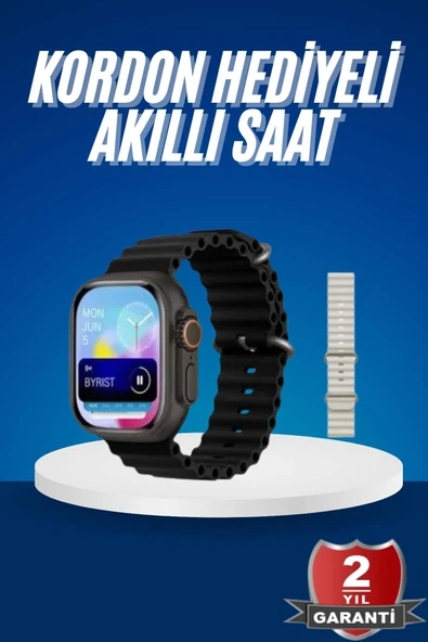 Ultra Akıllı Saat 49 Mm Çift Kordonlu Arama Cevaplama Bluetooth Bağlantılı ürün görseli