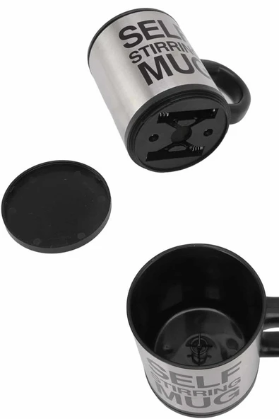 Sıcak Tutan Termos Bardak Kendi Kendini Karıştıran Mikser Kupa - 4