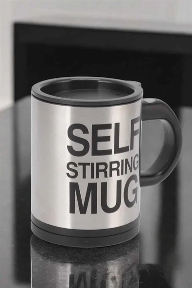 Yazılı Mug Kupa Karıştırıcı Özelliği Ve Paslanmaz Çelik - Resim 4