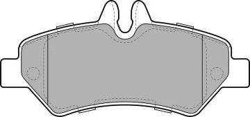 Mercedes Fren Balatası Arka Sprinter 906 06> Crafter 06>16 - Valeo 670728 - Resim 1