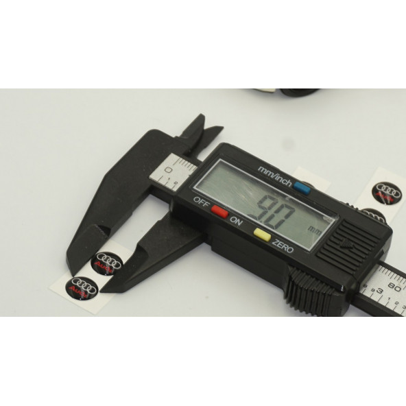 Audi Logo Jant Torpido Direksiyon 9mm Damla Sticker Logo Seti - Resim 5