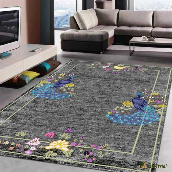 Hitit Salon Halısı 180x280 Lidya Lüx 4162 Gri - 1
