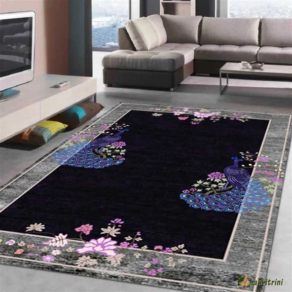 Hitit Yolluk Halısı 80x300 Lidya Lüx 4156 Gri - 1
