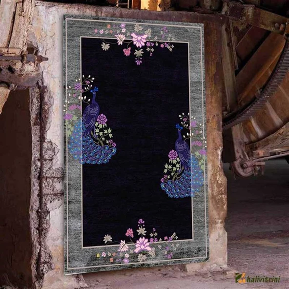 Hitit Yolluk Halısı 80x300 Lidya Lüx 4156 Gri - 2