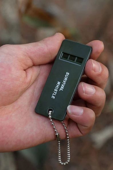 BUFFER® Kamp Outdoor Yaşam Yüksek Sesli Acil Durum Survival Plastik Düdük - 7