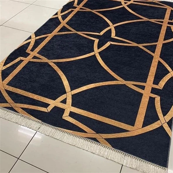 Hitit Yolluk Halısı 80x300 Lidya Lüx GK202 Siyah - 1
